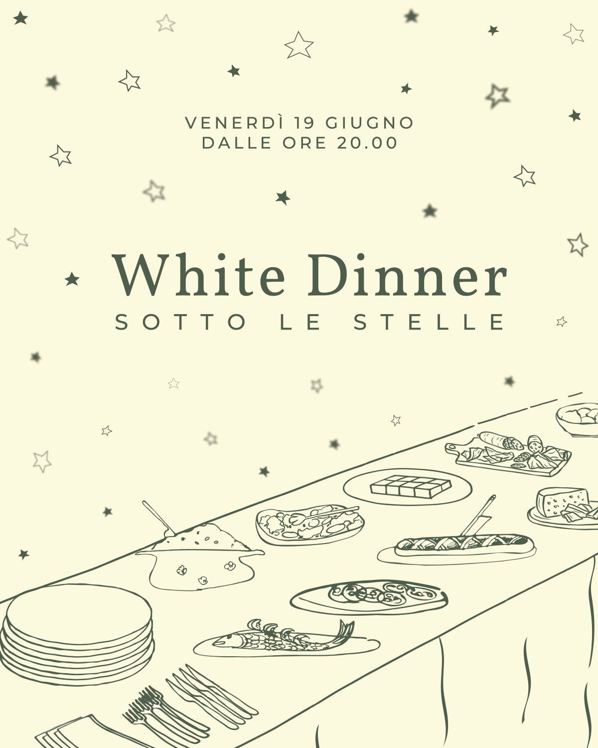White Dinner Menù